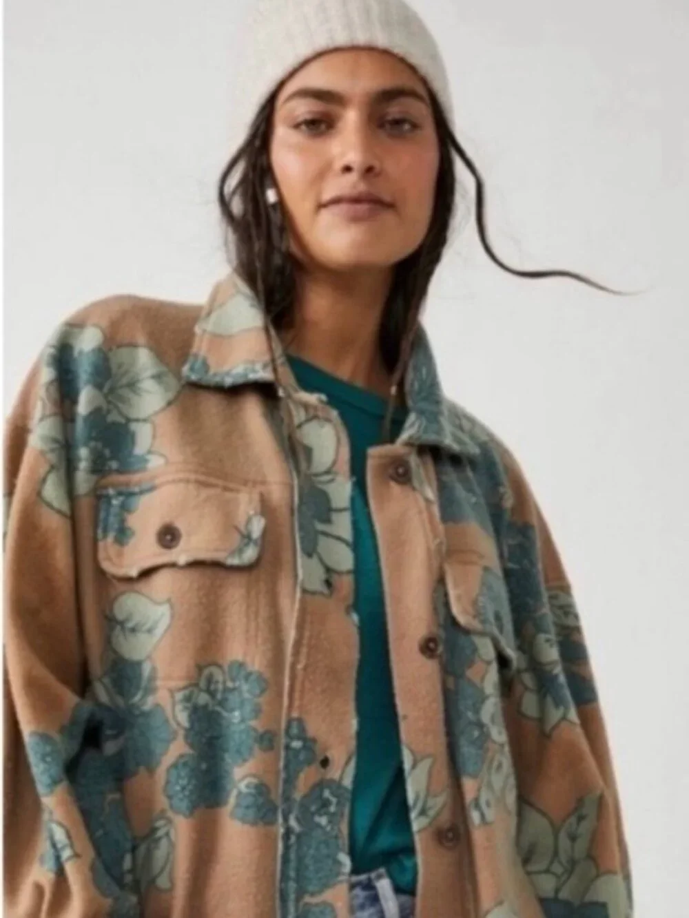 Ruby Button Down Oversized Shacket - Picture 4 of 7